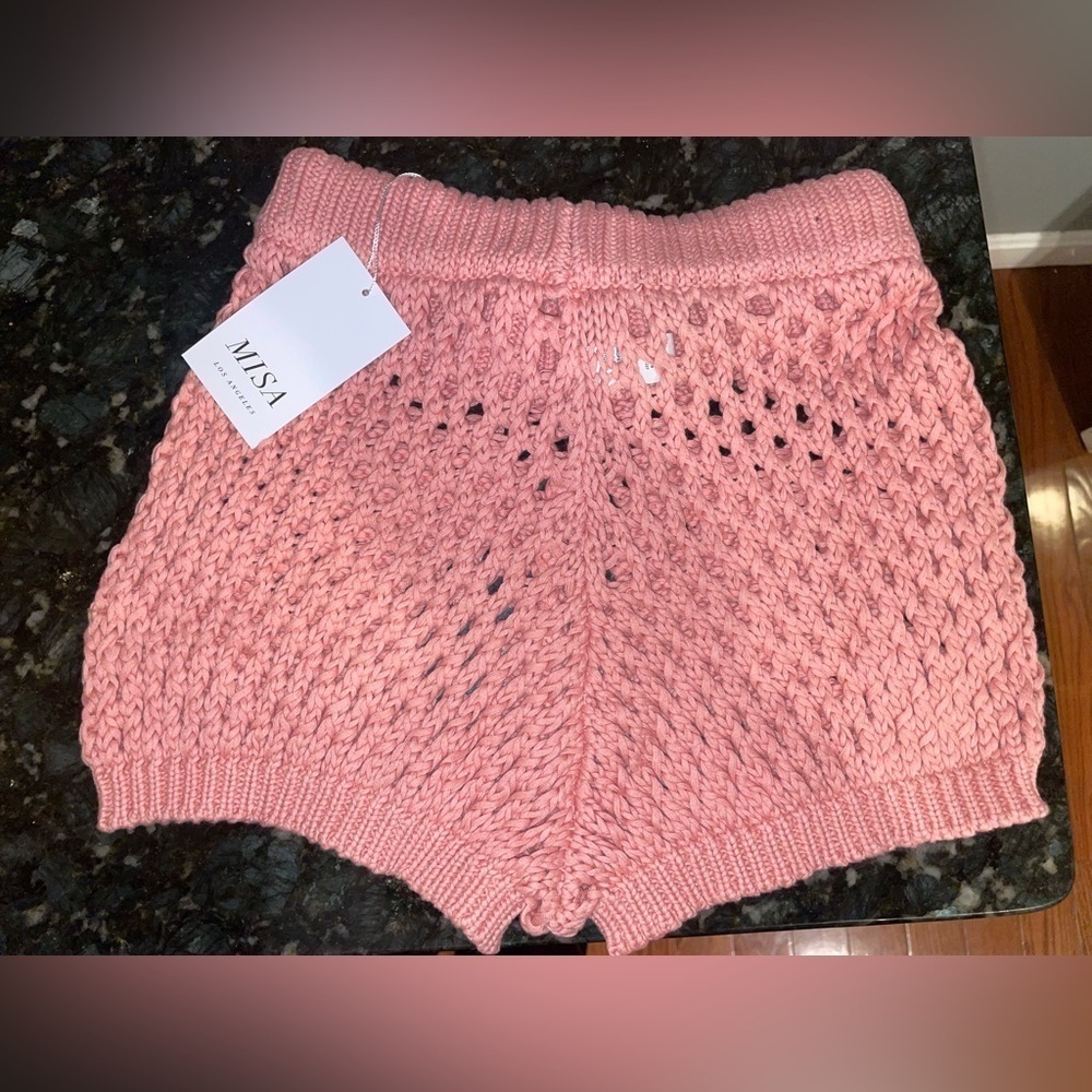 New! MISA x Revolve Daisy Pink Crochet Shorts 💗 Small NWT! - Picture 14 of 16